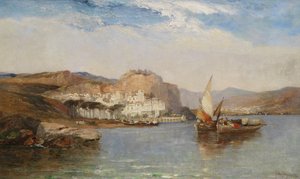 Nära Amalfi, Salernobukten, Italien, 1877
