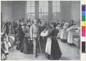 Kejsar Franz Joseph med följe