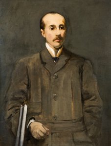 En porträttstudie [J Martin White] av Arthur Melville