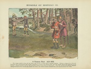 En berömd duell. A.D. 1013 (färglitografi)