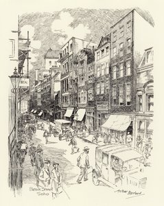 Beak Street, Soho (litografi)