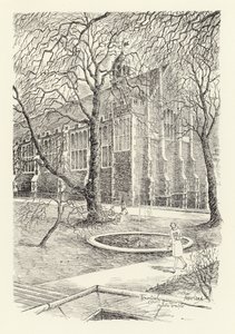 Fountain Court, Middle Temple (litografi)