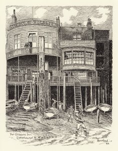 The Grapes Inn, Limehouse (litografi)