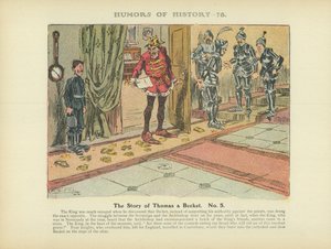 Berättelsen om Thomas a Becket. Nr 5 (färglitografi) av Arthur Moreland