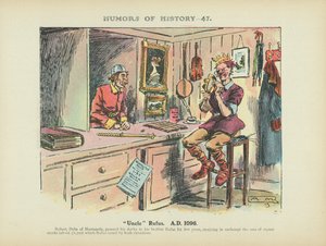 "Farbror" Rufus. 1096 e.Kr. (färglitografi)