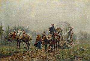 Den trasiga godsvagnen, 1862 av Arthur Nikutowski