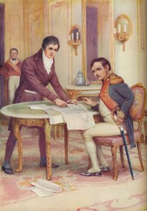 Fulton förklarar sin ubåt för Napoleon, c1925