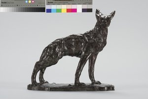 Alert Coyote (brons) av Arthur Putnam