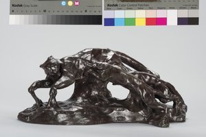 Hundar som fångar Puma av Arthur Putnam