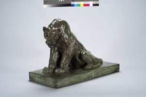 Puma on Guard (brons) av Arthur Putnam