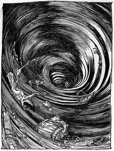 "A Descent into the Maelstrom" av Edgar Allan Poe av Arthur Rackham
