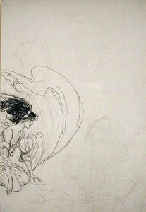 Vid pumpen (penna på papper) av Arthur Rackham