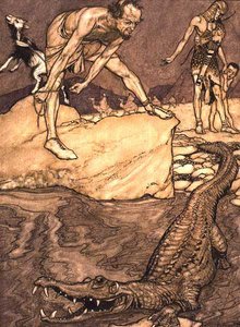 Krokodil av Arthur Rackham
