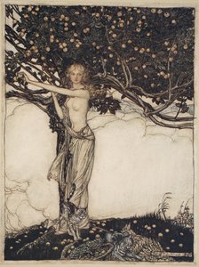 Freia, the fair one, illustration från 