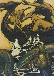 Illustration för Eddan av Arthur Rackham