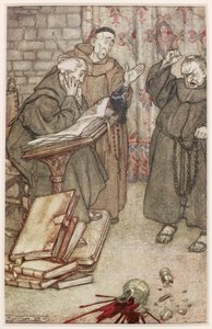 Illustration av The Jackdaw of Reims, 1907 av Arthur Rackham