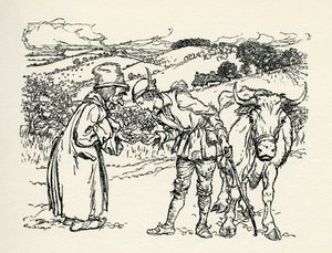 Jack och bönstjälken av Arthur Rackham