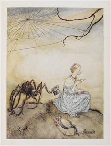 Lilla fröken Muffet av Arthur Rackham