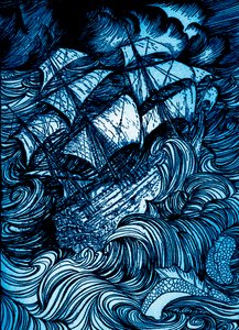 "Manuskript hittat i en flaska" av Edgar Allan Poe av Arthur Rackham