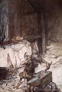 "Mime vid städet", 1924. av Arthur Rackham
