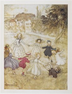 Ring-en-ring-en-rosor av Arthur Rackham