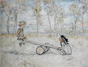 Se, Saw, Margery Daw av Arthur Rackham