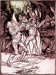 "The Cask of Amontillado" av Edgar Allan Poe av Arthur Rackham