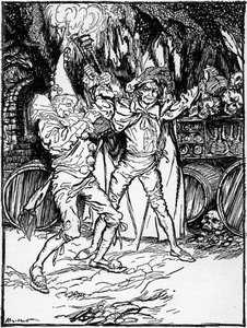 "The Cask of Amontillado" av Edgar Allan Poe av Arthur Rackham