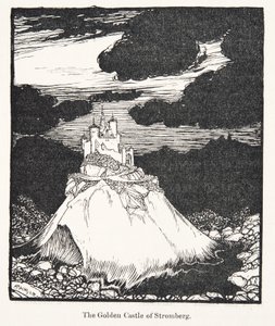 Strombergs gyllene slott, från Bröderna Grimms sagor, pub. 1909 av Arthur Rackham