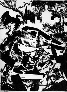 "The Premature Burial" av Edgar Allan Poe av Arthur Rackham