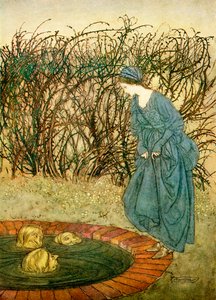 The Three Heads of the Well, från engelska sagor återberättade av F.A. Steel, 1927 av Arthur Rackham