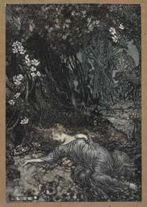 Titania ligger och sover