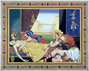Den sjunde plågan i Egypten av Arthur Szyk