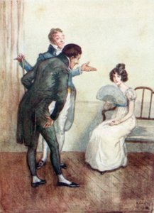 Illustration för Northanger Abbey av Jane Austen av Arthur Wallis Mills