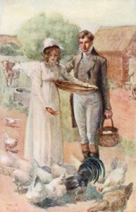 Illustration för Northanger Abbey av Jane Austen av Arthur Wallis Mills