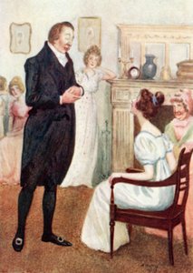 Illustration för Pride and Prejudice av Jane Austen av Arthur Wallis Mills