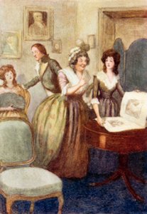 Illustration för Pride and Prejudice av Jane Austen av Arthur Wallis Mills