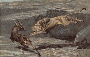 En nattlig attack (chromolitho) av Arthur Wardle