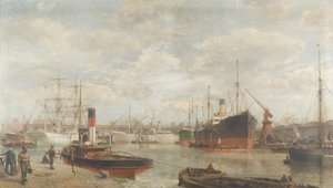 En glimt 1920 av Royal Edward Dock, Avonmouth