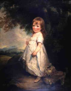 Miss Anderson med sin hund, ca 1810