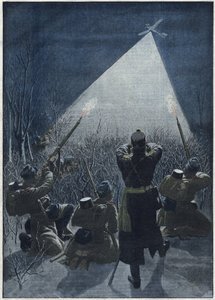 1913: Vid Galiciens gränser beskjuter österrikarna ryska spaningsflygplan (luftvärn)