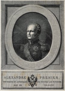 ALEXANDER I av Ryssland (1777-1825). Tsar av Ryssland (1801-1825). av Artist Unknown