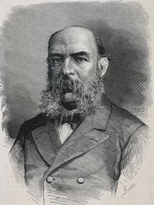 AMADOR DE LOS RIOS, Jose (1818-1878). Engelsk historiker och semitiker. "La Ilustracion Espanola y Americana. Gravyr.