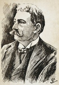 AZEVEDO, Aluisio de (1857-1913). Brasiliansk författare. Gravyr. av Artist Unknown