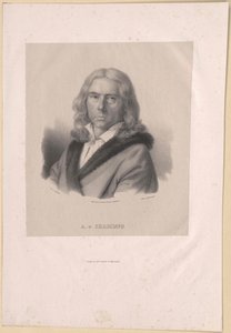 Adelbert von Chamisso (tryck) av Artist Unknown