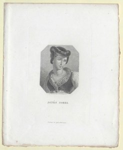 Agnes Sorel (tryck) av Artist Unknown