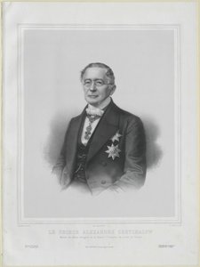 Alexander Michailovitj greve Gorchakov av Artist Unknown