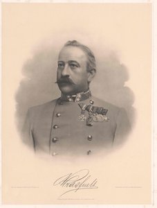 Ambros Ritter von Mras (tryck) av Artist Unknown