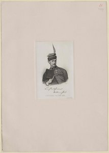 Anton Baron Bechtolsheim-Mauchenheim (tryck) av Artist Unknown