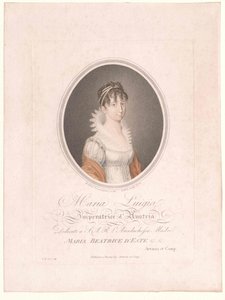 Ärkehertiginnan av Österrike-Modena Maria Luisa av Artist Unknown
